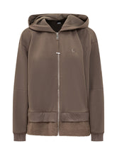 BOSS - Taupe Hoodie with Fur Trim Boss - Green - LIDIASHOPPING® - Official Website