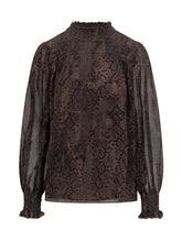 Ba&sh Snake Print Chiffon Blouse - Baandsh | Lidia Shopping