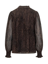Ba&sh Snake Print Chiffon Blouse - Baandsh | Lidia Shopping