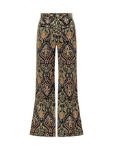 Ba&sh Printed Flared Velvet Pants - Baandsh | Lidia Shopping