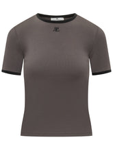 Courrèges Slim Fit T-Shirt with Embroidered Logo - Collezione Happy Birthday | Lidia Shopping