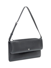 Courrèges Cuff Leather Clutch in Black Leather - Collezione Happy Birthday | Lidia Shopping