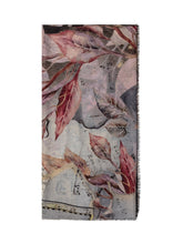 D'Aniello Sciarpa con Foglie Rosse e Grigie - Accessori Donna | Lidia Shopping