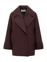 Ivy Oak Oversized Bordeaux Coat with Lapels - Collezione Happy Birthday | Lidia Shopping