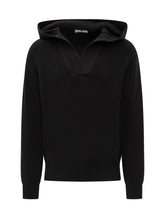 Laneus Black Wool Hoodie Sweater - Black Friday – ENG | Lidia Shopping