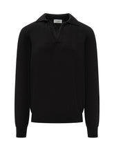 Laneus Black Sweater with Collar and V-Neck - Black Friday – ENG | Lidia Shopping