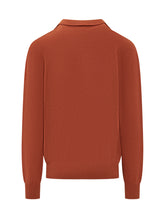 Laneus Orange Sweater with Collar and V-Neck - Black Friday – ENG | Lidia Shopping