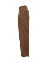 Laneus Brown Trousers with Pressed Crease - Black Friday – ENG | Lidia Shopping