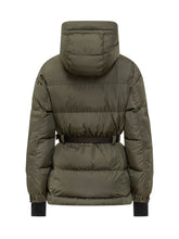 Moncler Grenoble Salastrains Green Belted Down Jacket - Collezione Happy Birthday | Lidia Shopping