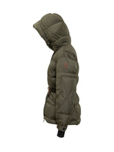 Moncler Grenoble Salastrains Green Belted Down Jacket - Collezione Happy Birthday | Lidia Shopping