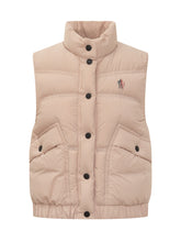 Moncler Gilet Imbottito Rosa Cipria - Abbigliamento Donna | Lidia Shopping