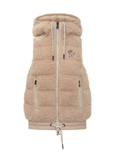 Moncler Grenoble Gilet in Shearling Beige Donna - Abbigliamento Donna | Lidia Shopping