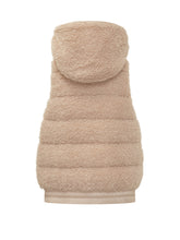 Moncler Grenoble Gilet in Shearling Beige Donna - Abbigliamento Donna | Lidia Shopping
