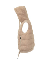 Moncler Grenoble Gilet in Shearling Beige Donna - Abbigliamento Donna | Lidia Shopping