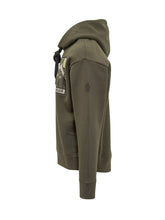 Moncler Grenoble Green Hoodie with Patch - Collezione Happy Birthday | Lidia Shopping