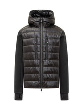 Giacca Ibrida Con Cappuccio Moncler Grenoble Nera - Abbigliamento Uomo | Lidia Shopping