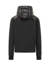 Giacca Ibrida Con Cappuccio Moncler Grenoble Nera - Abbigliamento Uomo | Lidia Shopping