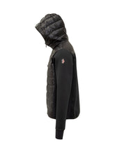 Giacca Ibrida Con Cappuccio Moncler Grenoble Nera - Abbigliamento Uomo | Lidia Shopping