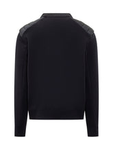 Maglia Blu con Spalle Trapuntate Moncler Grenoble - Abbigliamento Uomo | Lidia Shopping