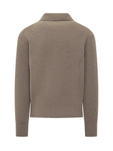Albarena Beige Ribbed Knit Cardigan with Front Pockets - Collezione Happy Birthday | Lidia Shopping