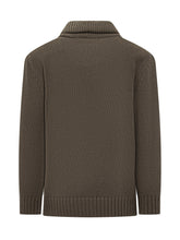 Green Cable-Knit Cardigan Albarena - Collezione Happy Birthday | Lidia Shopping