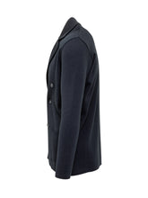Albanera Blue Double-Breasted Knit Jacket - Collezione Happy Birthday | Lidia Shopping