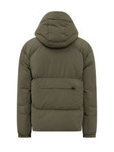 Yves Salomon Green Padded Down Jacket with Hood - Men | Lidia Shopping