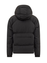 Yves Salomon Black Padded Down Jacket with Hood - Men | Lidia Shopping