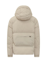 Yves Salomon Beige Down Jacket with Hood - Men | Lidia Shopping