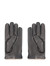 Alpo Black Leather Gloves with Buckle - Collezione Happy Birthday | Lidia Shopping