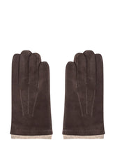 Alpo Dark Brown Suede Leather Gloves - Collezione Happy Birthday | Lidia Shopping