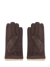 Alpo Dark Brown Suede Leather Gloves - Collezione Happy Birthday | Lidia Shopping