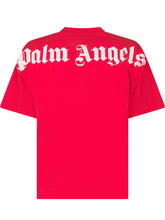 Palm Angels Red Logo Crewneck T-Shirt - Collezione Happy Birthday | Lidia Shopping