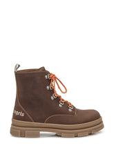 Palm Angels Kids Brown Boots with Orange Laces - Collezione Happy Birthday | Lidia Shopping