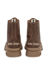 Palm Angels Kids Brown Boots with Orange Laces - Collezione Happy Birthday | Lidia Shopping