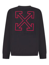 Off-White Kids Black Sweatshirt with Pink Logo - Collezione Happy Birthday | Lidia Shopping