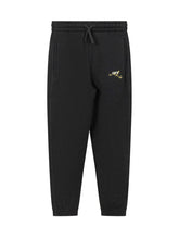 Off-White Kids Black Pants with Logo and Paint Stripes - Collezione Happy Birthday | Lidia Shopping
