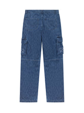 Off-White Kids Cargo Jeans in Blue Denim - Collezione Happy Birthday | Lidia Shopping