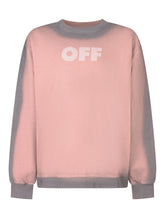 Off-White Pink and Grey Sweatshirt with Arrow Logo - Collezione Happy Birthday | Lidia Shopping