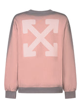 Off-White Pink and Grey Sweatshirt with Arrow Logo - Collezione Happy Birthday | Lidia Shopping