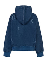 Palm Angels Kids Denim Hoodie with Logo - Collezione Happy Birthday | Lidia Shopping