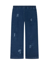 Palm Angels Kids Denim Pants with Logo Print - Collezione Happy Birthday | Lidia Shopping