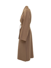 Max Mara Studio Cappotto Lungo con Cintura Cammello - Abbigliamento Donna | Lidia Shopping