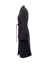 Max Mara Studio Blue Wool Coat with Belt - Collezione Happy Birthday | Lidia Shopping