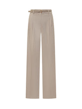 Max Mara Beige Wide-Leg Trousers with Belt - Collezione Happy Birthday | Lidia Shopping