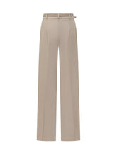 Max Mara Beige Wide-Leg Trousers with Belt - Collezione Happy Birthday | Lidia Shopping