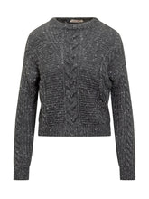 Max Mara Studio Maglione a Treccia Grigio - Abbigliamento Donna | Lidia Shopping