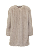 Max Mara Studio Beige Faux Fur Coat - Collezione Happy Birthday | Lidia Shopping