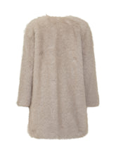 Max Mara Studio Beige Faux Fur Coat - Collezione Happy Birthday | Lidia Shopping