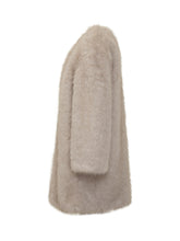 Max Mara Studio Beige Faux Fur Coat - Collezione Happy Birthday | Lidia Shopping